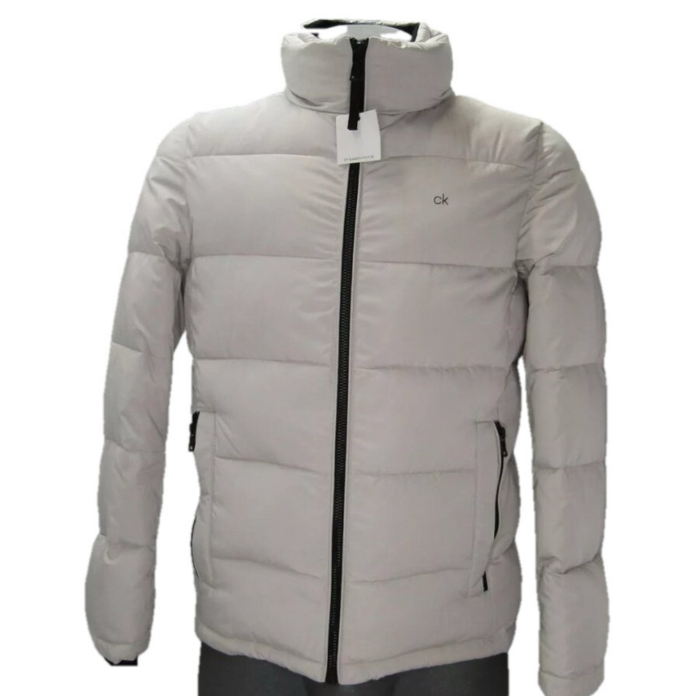 NEW CALVIN KLEIN Mens Jacket Frost White